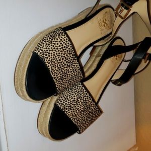 Vince Camuto Real Cow Hair Fur Sandals